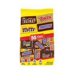 【2023 Flash Sale + Free Shipping】SNICKERS, M&M'S & TWIX 31.18-Ounce 55 Piece Bag Fun Size Chocolate Candy Variety Mix