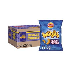 【2023 Limited Time Deals + Free Shipping】Walkers Crisps Wotsits 22.5g Really Cheesy Snacks - Case of 32