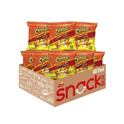 【2023 Flash Sales + Free Shipping】Cheetos 40 count Crunchy Flamin' Hot Cheese Flavored Snacks