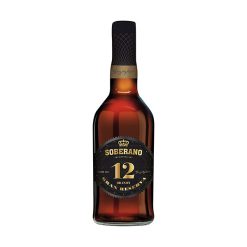【2023 Limited Time Deals + Free Shipping】Soberano 12 Year Aged American Oak Casks Gran Spanish Brandy Reserva - 70 cl Bottle
