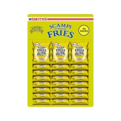 【2023 Special Deals + Free Shipping】Smith's Savoury Selection Scampi & Lemon Fries 27g (Sheet of 24 Bags)