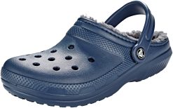 Crocs unisex-adult Classic Lined Clog - Navy/Charcoal