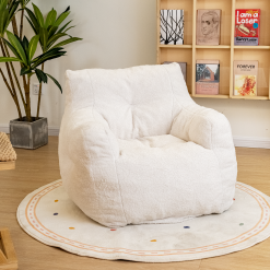 Lyon Sence Giant Bean Bag Chair Sofa High-Density Foam Filled Sofa Chair Large Lazy BeanBag Sofa with Armrests for Living Room, Bedroom,Dorm or Apartment, Reading Nook