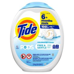 Tide Pods Laundry Detergent Pacs - Free & Gentle - 112ct