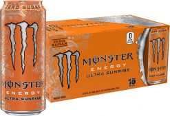 Clearance Sale – Monster Energy Ultra Sunrise, Sugar Free Energy Drink, 16 Fl Oz (Pack of 15)