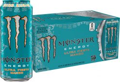 Clearance Sale – Monster Energy Ultra Fiesta Mango, Sugar Free Energy Drink, 16 Ounce (Pack of 15)