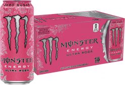 Clearance Sale – Monster Energy Ultra Rosa, Sugar Free Energy Drink, 16 Ounce (Pack of 15)