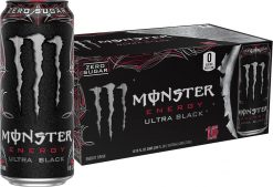 Clearance Sale - Monster Energy Ultra Black, Sugar Free Energy Drink, 16 Ounce (Pack of 15)